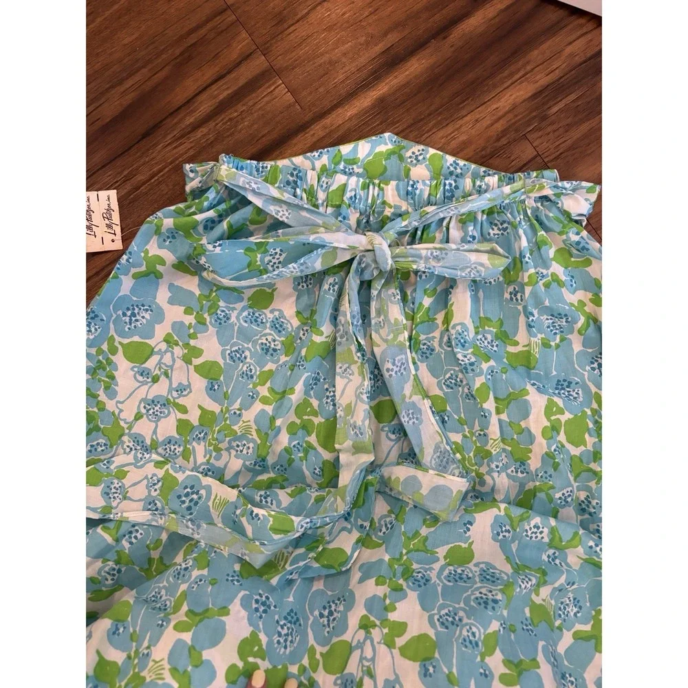 NEW TAGS Vintage The Lilly Lilly Pulitzer Maxi Skirt 1960s Belted Ruffled RARE - Picture 3 of 13